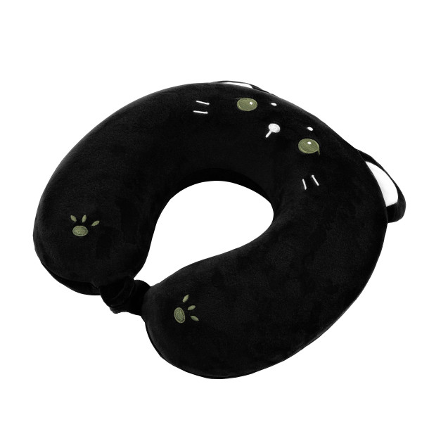 Фото - Подушка дорожня ARDESTO Travel Black Cat 30х30 см (ART3033NEP)