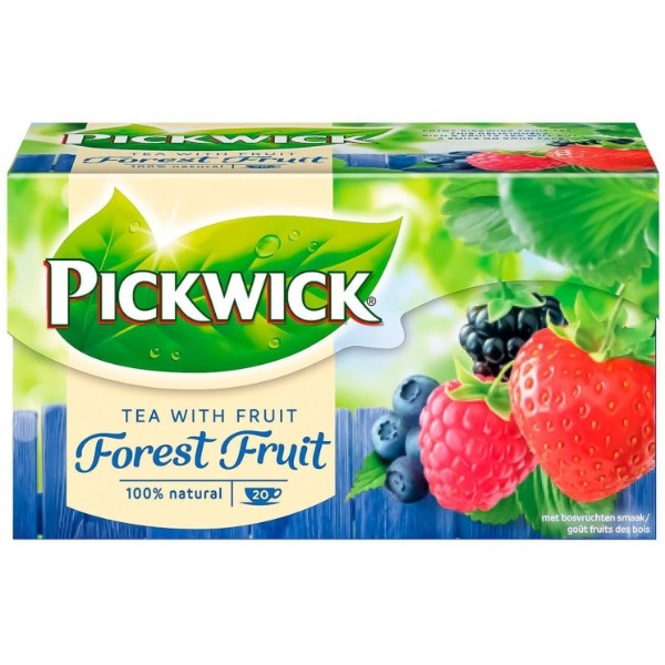 Фото - Чай Pickwick черный аромат. с кусочком лесных ягод G 30г (20x1.5г) x12 НП (8711000564332)