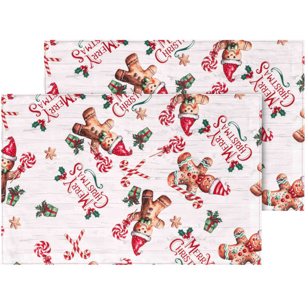 Фото - Салфетка для сервировки Ardesto Christmas Gingerbread 30х45 см 2 шт. (ART15HG)