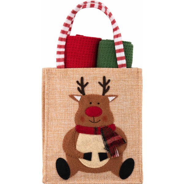Фото - Набор полотенец ARDESTO Christmas Deer 38х63 см 2 шт. (ART3863HDB)