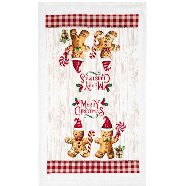 Фото - Набір рушник + прихватка Ardesto Christmas Gingerbread 3 шт. (ART14HGR)