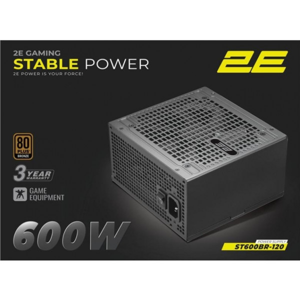 Фото - Блок питания для ПК 2E Gaming Stable Power ATX3.1 600W (2E-ST600BR-120)