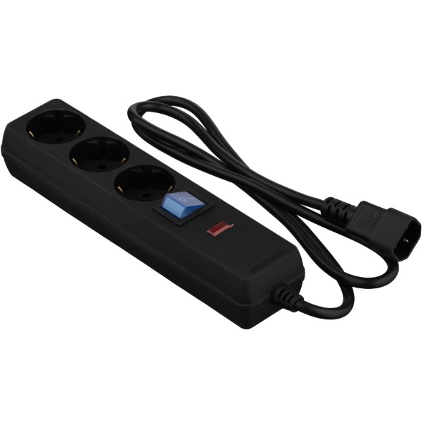 Фото - Сетевой фильтр 2E 3xType F 1xC14 3x1мм кв 10A 1м Black (2E-U03C14M1BK) Фото - Сетевой фильтр 2E 3xType F 1xC14 3x1мм кв 10A 1м Black (2E-U03C14M1BK)