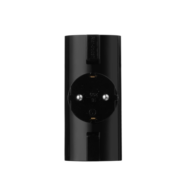 Фото - Розгалужувач 220В 2E 3xType F 16A Black (2E-AD0103BK)