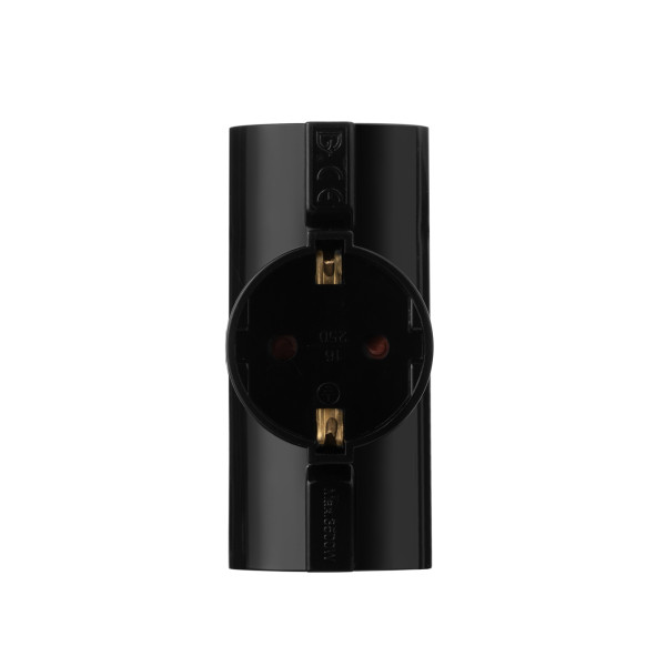 Фото - Розгалужувач 220В 2E 3xType F 16A Black (2E-AD0103BK)