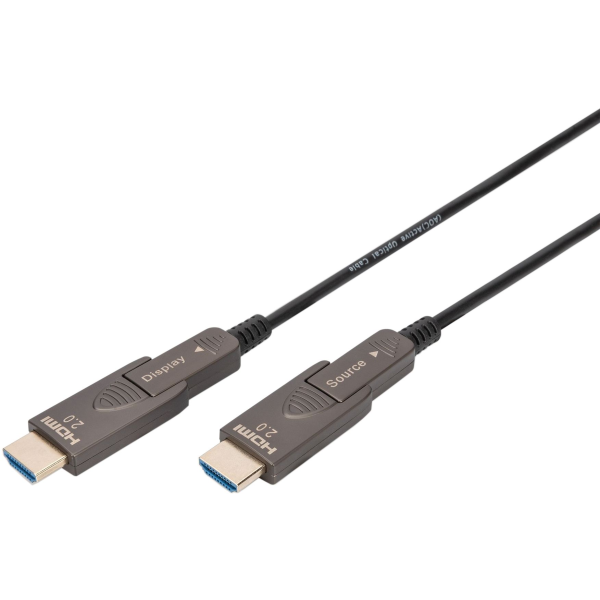 Фото - Кабель HDMI Digitus HDMI (M/M) 4K AOC 10 м Black (AK-330127-100-S)