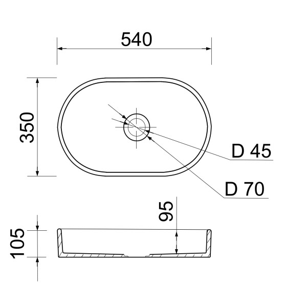 Фото - Раковина для ванної Adamant BESTE NEW (100002850)