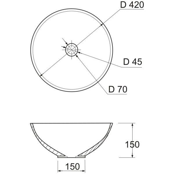 Фото - Раковина для ванної Adamant KREIS (4824296200601)