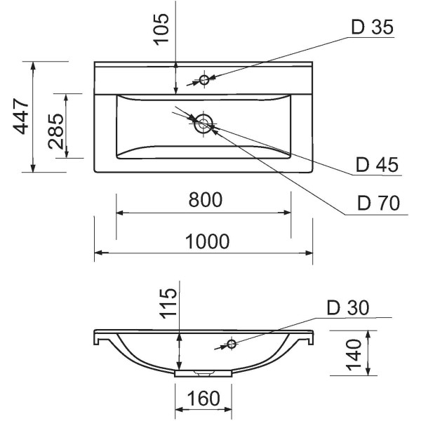 Фото - Раковина для ванної Adamant QUANTO (4824296107201)