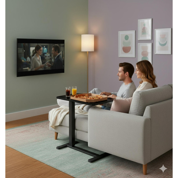 Фото - Стіл комп'ютерний 2E Black (2E-CE710BB-MECHANIC)