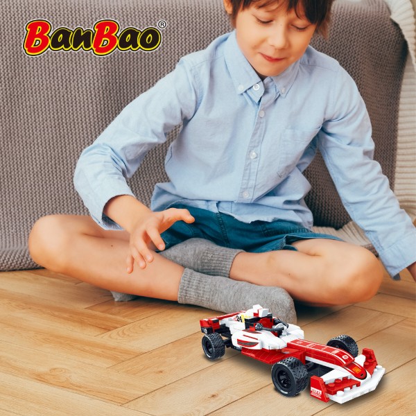 Фото - Пластиковий конструктор Banbao Швидкісні гонки (232 ел.) Гоночне авто F1 (ET835)