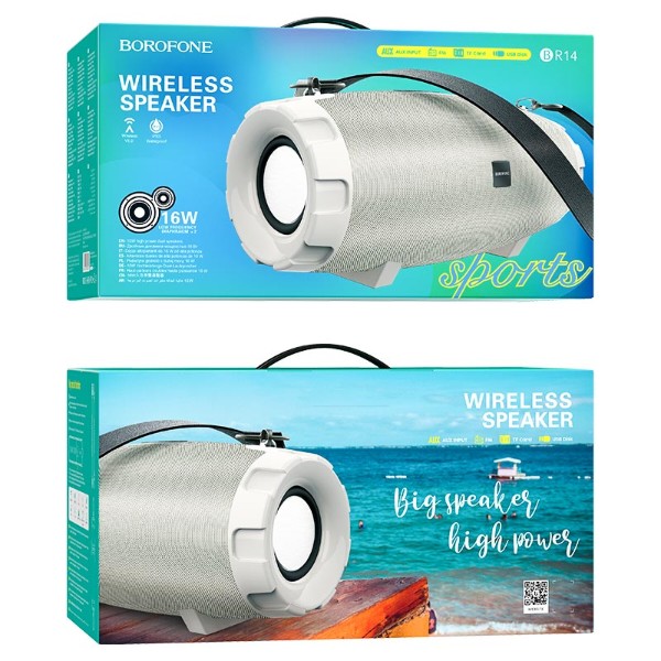 Фото - Портативная акустика BOROFONE BR14 Coolant sports BT speaker grey (6931474746542)