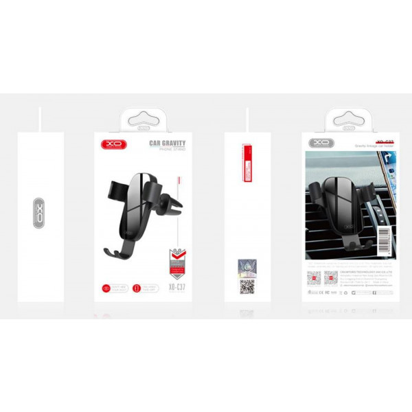 Фото - Автодержатель XO C37 Gravity Сar Holder Black (6920680866229)