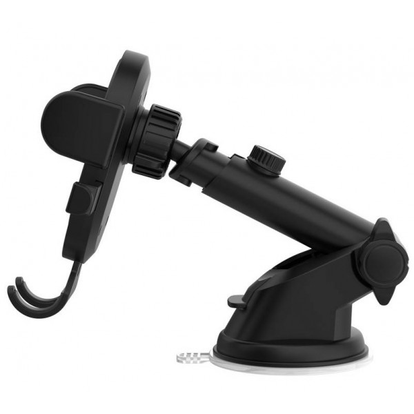 Фото - Тримач для мобільного пристрою XO C60 Suction cup outlet Car holder Black (6920680872596)