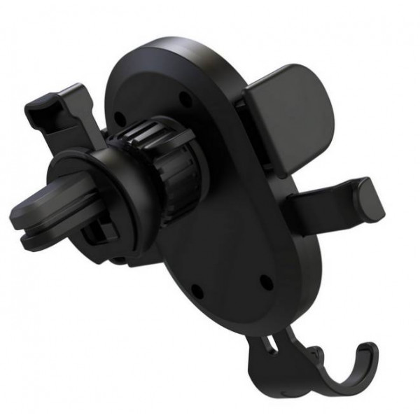 Фото - Тримач для мобільного пристрою XO C60 Suction cup outlet Car holder Black (6920680872596)