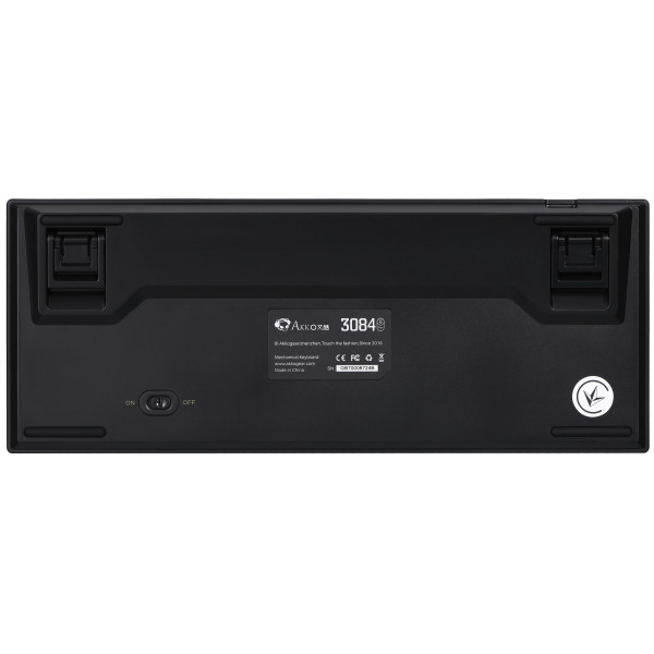 Фото - Клавиатура беспроводная игровая Akko 3084B Plus Black&Gold Jelly Purple Switches RGB (6925758617208)