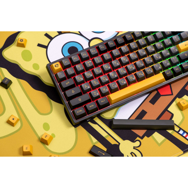 Фото - Клавиатура беспроводная игровая Akko 3084B Plus Black&Gold Jelly Purple Switches RGB (6925758617208)