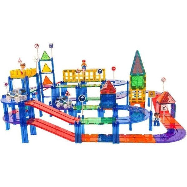 Фото - Магнитный конструктор Smart Baby Car Race Track Toy Plates GM-MRCS122 97 деталей (6928270766263)