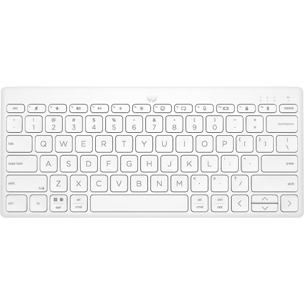 Фото - Клавіатура бездротова HP 350 Compact Multi-Device BT UKR White (692T0AA)