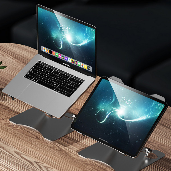 Фото - Подставка под ноутбук RTAKO RS-CP75A Dual-Layer Carbon Steel Laptop Stand (6930539527331)