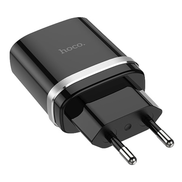 Фото - Мережевий зарядний пристрій HOCO C12Q Smart QC3.0 charger 18W Black (6931474716255)