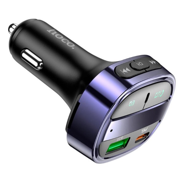 Фото - FM модулятор HOCO E70 PD30W+QC3.0 car BT FM transmitter Magic Night (6931474765246)
