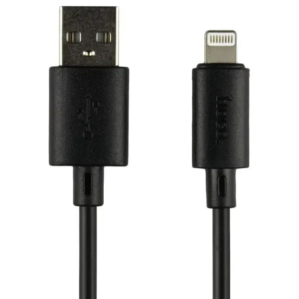 Фото - Кабель синхронізації даних HOCO X88 Gratified USB - Lightning  (M/M), 1 м, Black (6931474783301)
