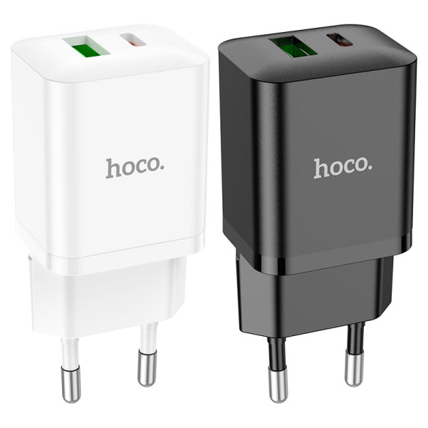 Фото - Сетевое зарядное устройство HOCO N28 Founder PD20W+QC3.0 charger Black (6931474783509)