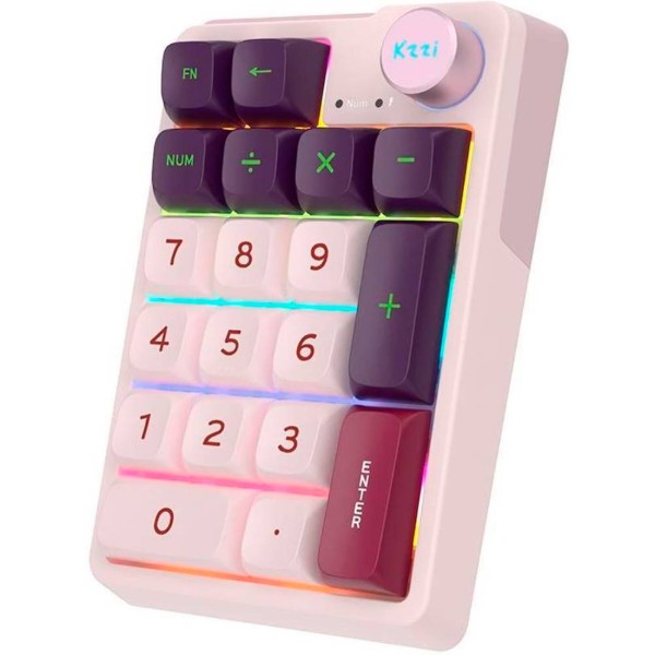 Фото - Клавиатура беспроводная игровая KZZI K20 Wireless Keypad UA\ENG Nezuko Purple (6935280823114)