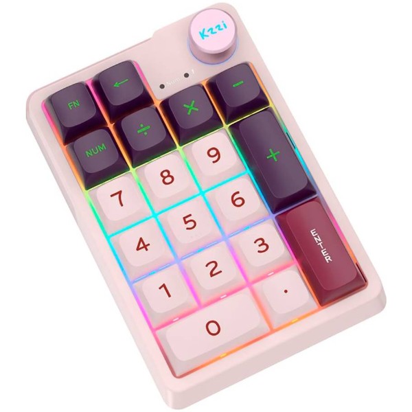 Фото - Клавиатура беспроводная игровая KZZI K20 Wireless Keypad UA\ENG Nezuko Purple (6935280823114)