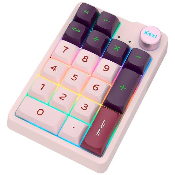 Фото - Клавиатура беспроводная игровая KZZI K20 Wireless Keypad UA\ENG Nezuko Purple (6935280823114)