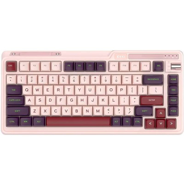 Фото - Клавіатура бездротова ігрова KZZI K75 Lite Wireless Keyboard UA\ENG Nezuko Purple (6935280824647)
