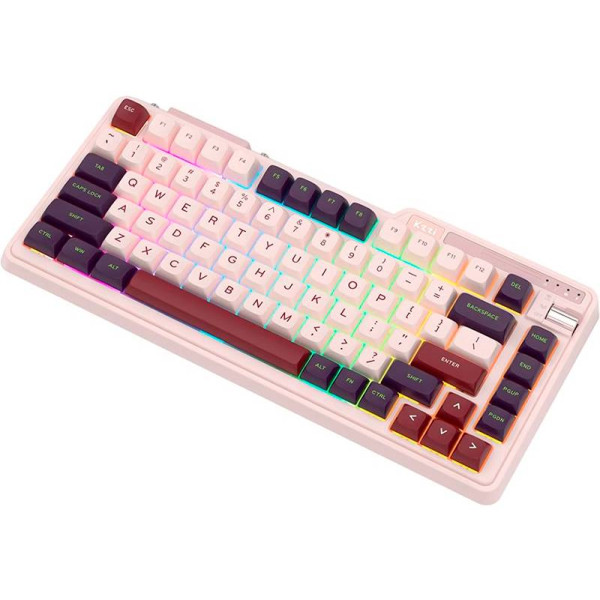 Фото - Клавіатура бездротова ігрова KZZI K75 Lite Wireless Keyboard UA\ENG Nezuko Purple (6935280824647)