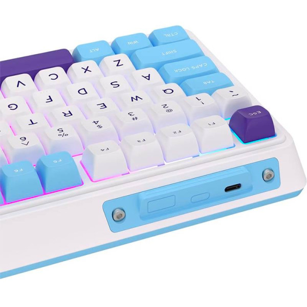 Фото - Клавіатура бездротова ігрова KZZI K75 Lite Wireless Keyboard UA\ENG Blue Sea (6935280824654)