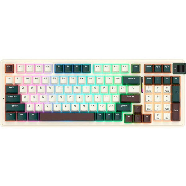 Фото - Клавіатура бездротова ігрова KZZI K98 Wireless Keyboard UA\ENG Oasis Green (6935280824975)