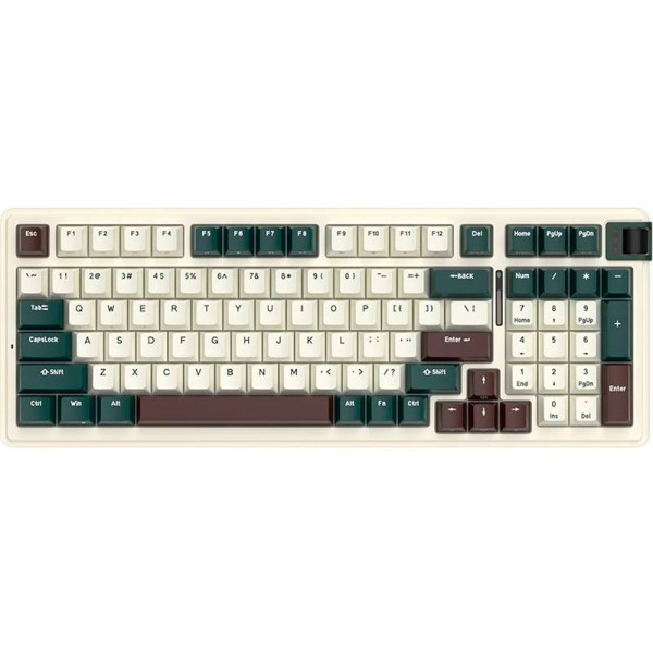 Фото - Клавіатура бездротова ігрова KZZI K98 Wireless Keyboard UA\ENG Oasis Green (6935280824975)