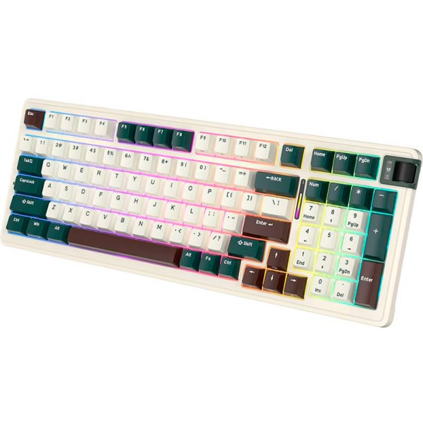 Фото - Клавіатура бездротова ігрова KZZI K98 Wireless Keyboard UA\ENG Oasis Green (6935280824975)