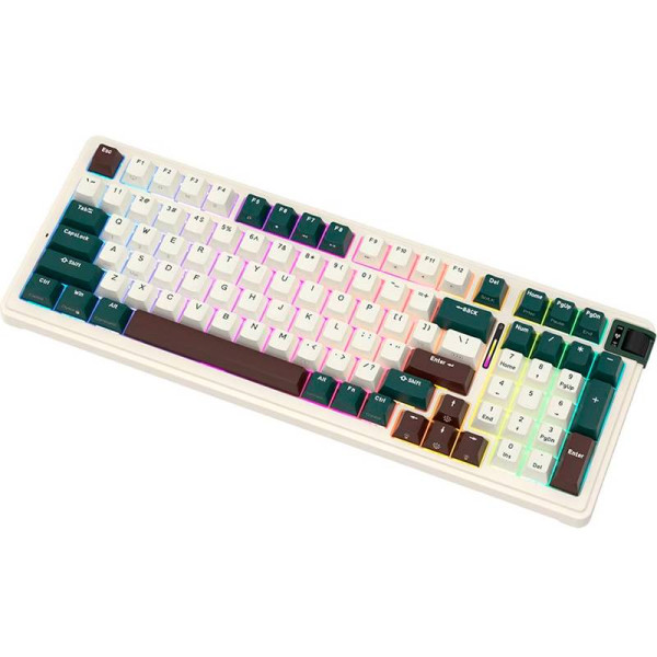 Фото - Клавіатура бездротова ігрова KZZI K98 Wireless Keyboard UA\ENG Oasis Green (6935280824975)