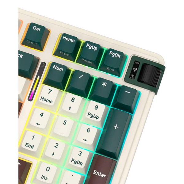 Фото - Клавіатура бездротова ігрова KZZI K98 Wireless Keyboard UA\ENG Oasis Green (6935280824975)