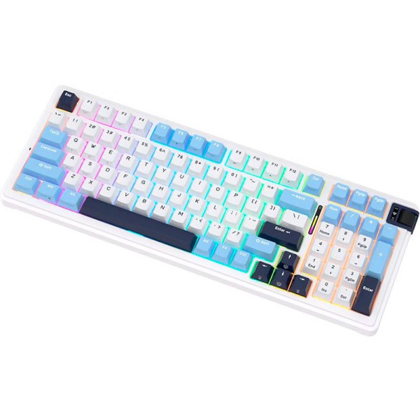 Фото - Клавіатура бездротова ігрова KZZI K98 Wireless Keyboard UA\ENG Polar White (6935280824999)