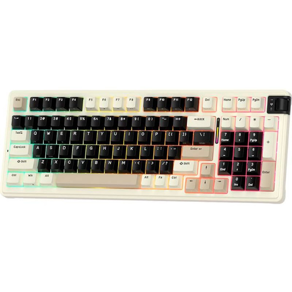 Фото - Клавіатура бездротова ігрова KZZI K98 Wireless Keyboard UA\ENG Meteorite Grey (6935280825019)