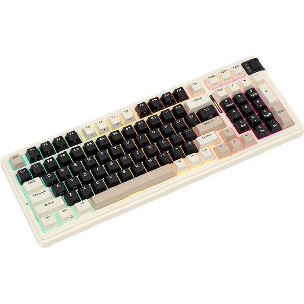 Фото - Клавіатура бездротова ігрова KZZI K98 Wireless Keyboard UA\ENG Meteorite Grey (6935280825019)
