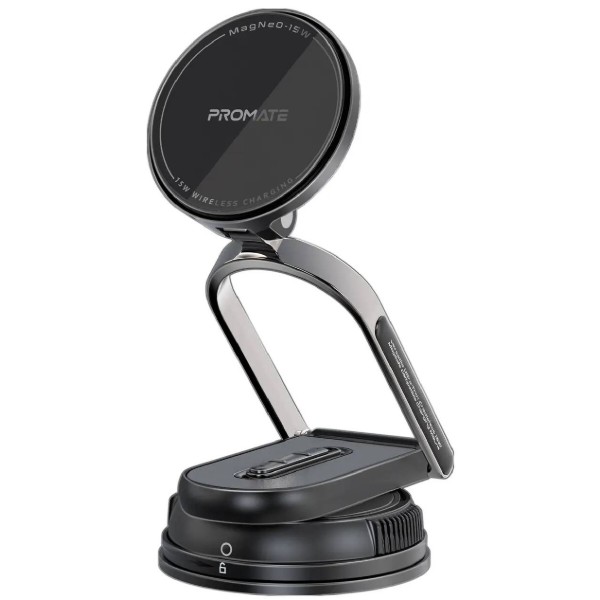 Фото - Автодержатель с беспроводной зарядкой Promate magneo-15w