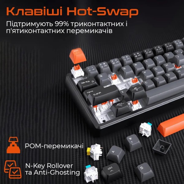 Фото - Клавиатура проводная игровая Meetion MK14 Bluetooth/USB Type-C Black (MT-MK14-A-RUA)