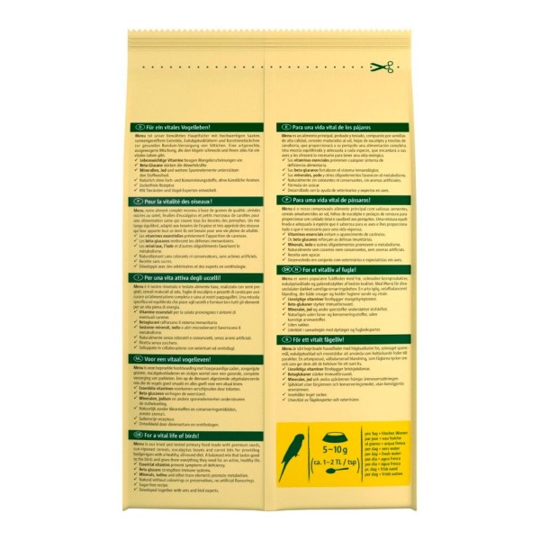 Фото - Корм для птиц Vitakraft Menu для волнистых 1 кг (4008239181022)