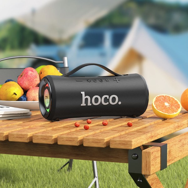 Фото - Портативная акустика HOCO HA10 Oleada outdoor BT speaker black (6942007635608)