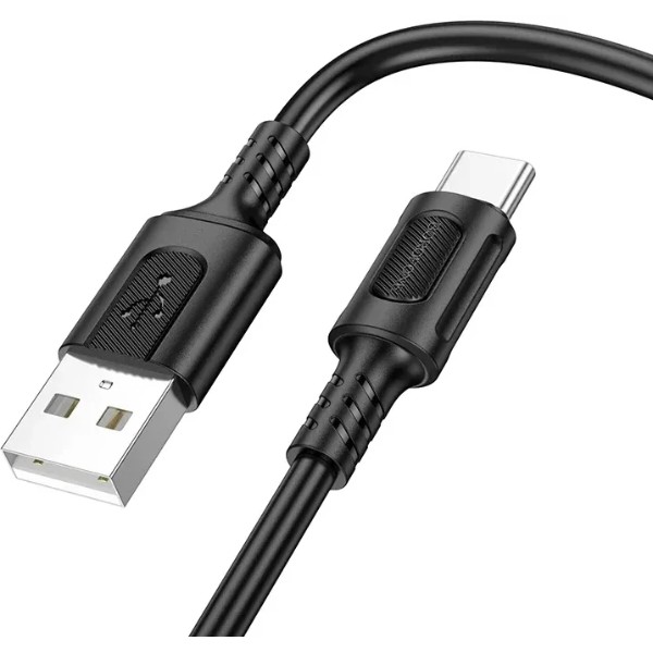 Фото - Кабель BOROFONE BX111 Feliz charging data cable Type-C 1m Black (6941991115080)