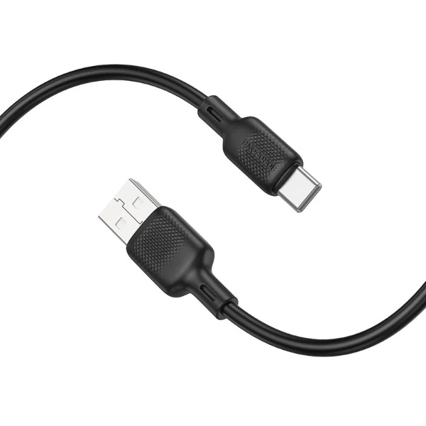 Фото - Кабель BOROFONE BX113 Lenny silicone charging data cable Type-C(L=3M) Black (6941991115554)