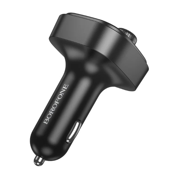 Фото - FM модулятор BOROFONE BC59 Heroic car BT FM transmitter Black (6941991117312)