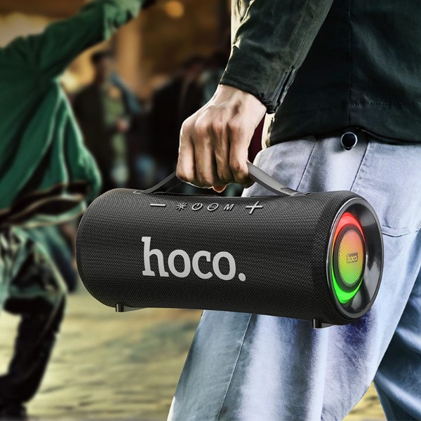 Фото - Портативная акустика HOCO HA10 Oleada outdoor BT speaker black (6942007635608)